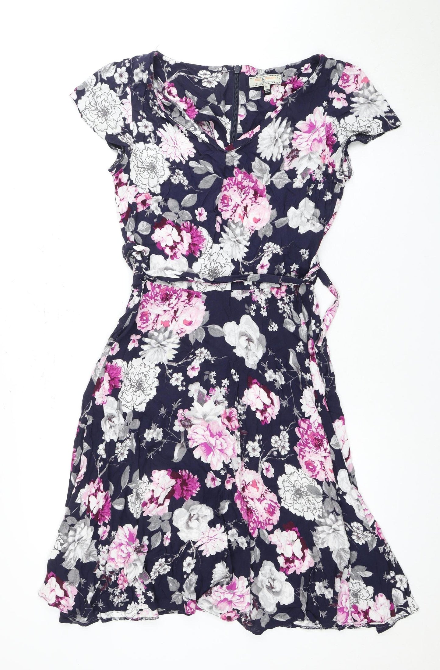 Dorothy Perkins Women's Floral Viscose Dress, Size 12