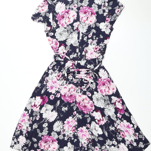 Dorothy Perkins Women's Floral Viscose Dress, Size 12