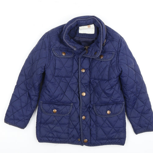John Lewis Boys Blue Quilted Jacket, 5 Years, Casual