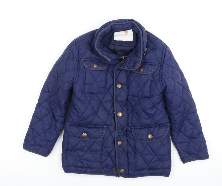 John Lewis Boys Blue Quilted Jacket, 5 Years, Casual