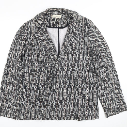 Chicosoleil Women’s S Geometric Double-Breasted Blazer