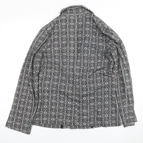 Chicosoleil Women’s S Geometric Double-Breasted Blazer