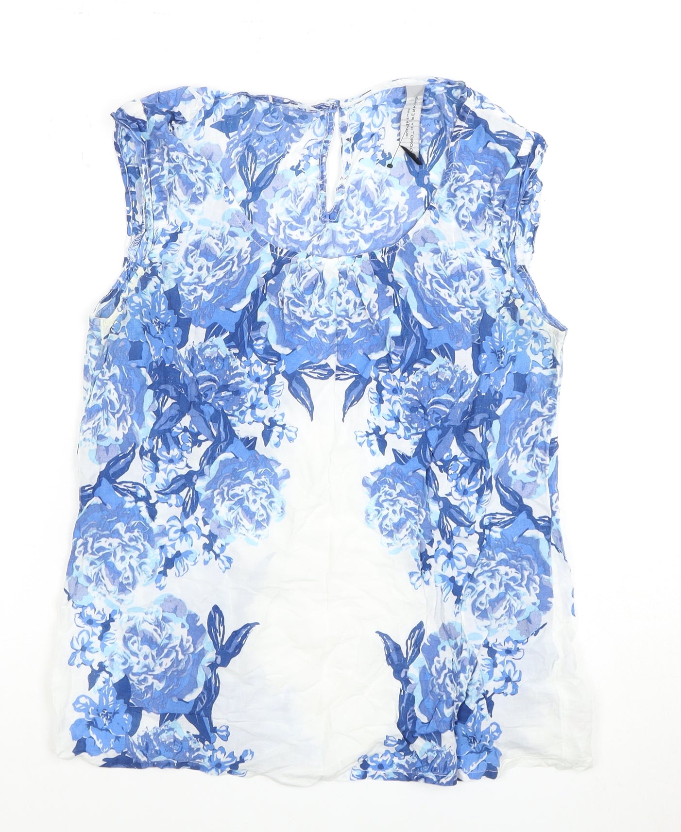 Dorothy Perkins Women’s Blue Floral Tunic Blouse Size 12