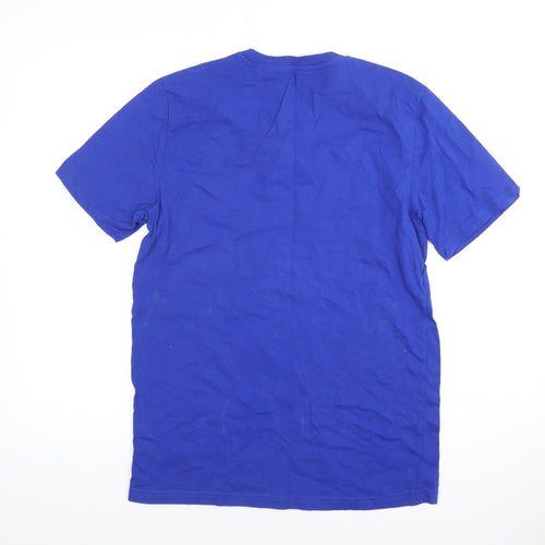 Next Men's Blue S Crew Neck T-Shirt, Regular Fit, Classic Style