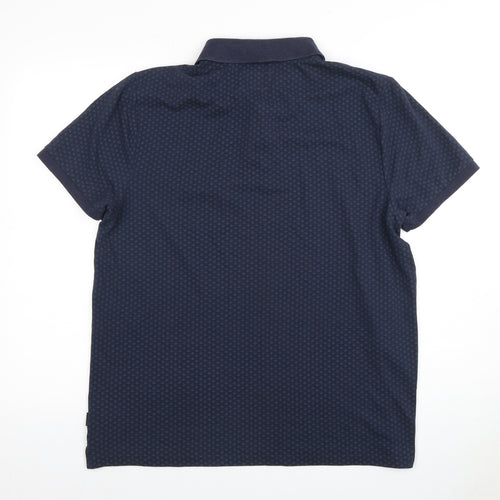 Racing Green Men's Blue Polo Shirt Size L