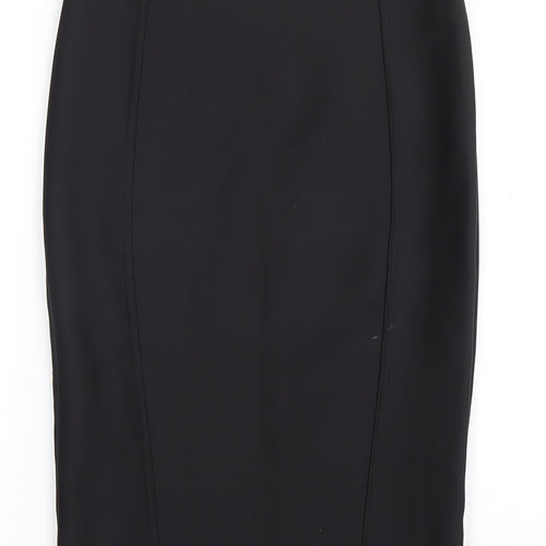 Topshop Women's Black Midi Pencil Skirt - Size 8