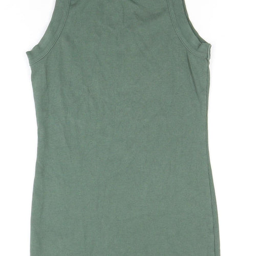 ASOS Women Green Tank Dress Size 10 Casual Sleeveless
