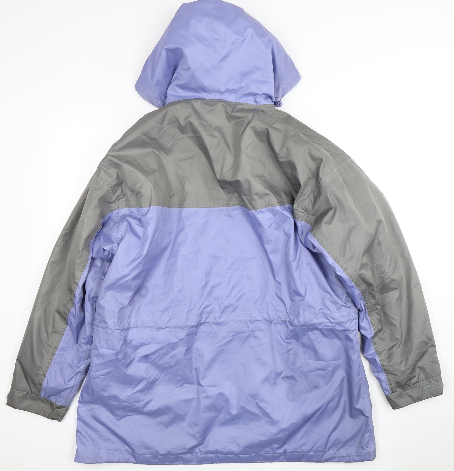 Being Casual Women's Purple Grey Long Hooded Jacket Size 16