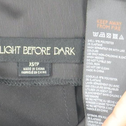 Light Before Dark Women's Black XS Slip Dress