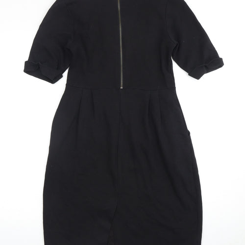 H&M Women's Black Knee Length Sheath Dress 6