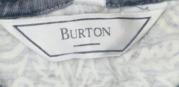 Burton Men's Blue Geometric Print T-Shirt L