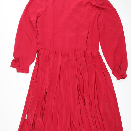 Inger Rose London Red Collared Dress Size 12
