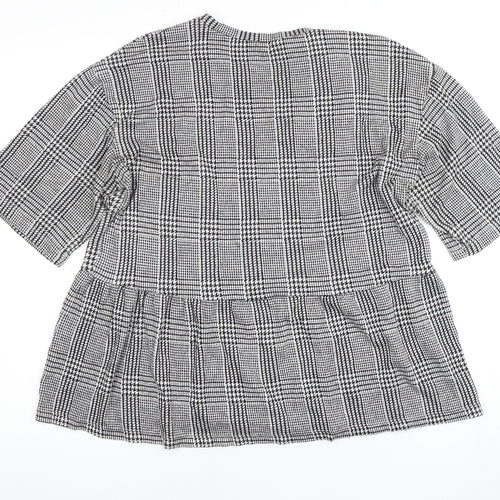 Zara Women’s Multicoloured Check Blouse - Size 12