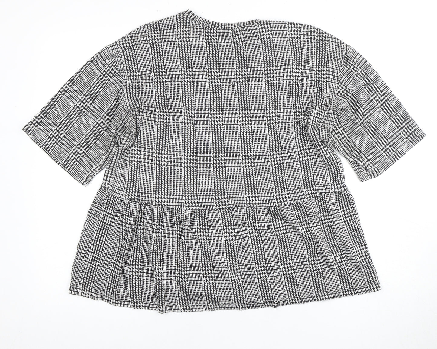 Zara Women’s Multicoloured Check Blouse - Size 12