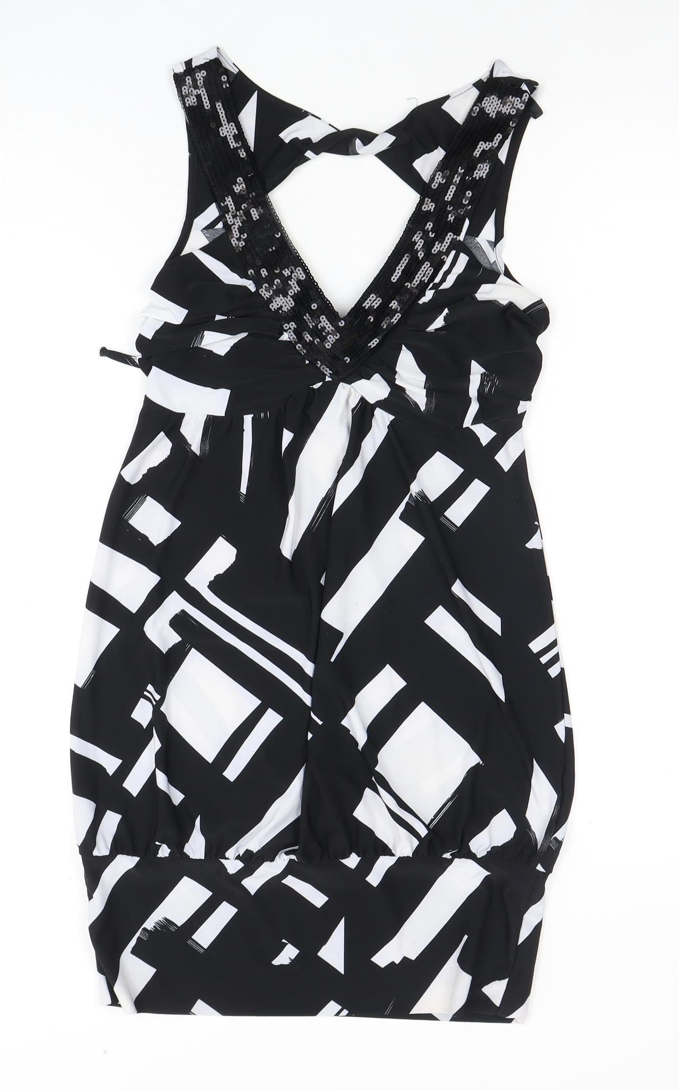 New Look Women's Black Size 8 Sleeveless Dress