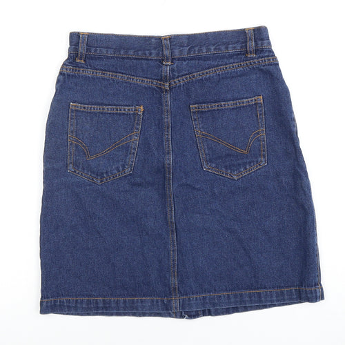 Only Women's Blue Denim Skirt Size 6 with Pockets
