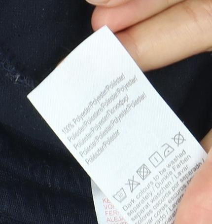 Vila Women's Blue Cropped T-Shirt, Size M