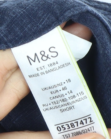 Marks and Spencer Women's Blue Size 18 Trousers