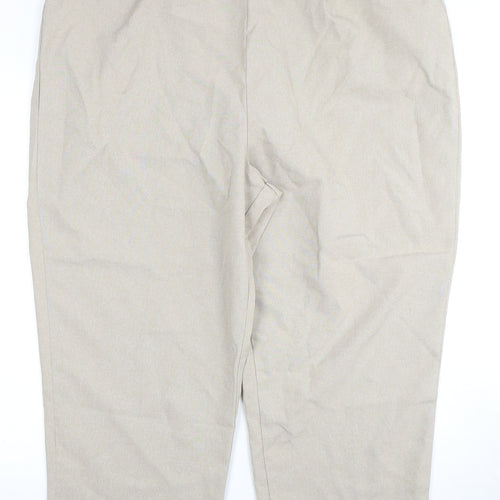 Bm Collection Beige Women’s Trousers Size 24