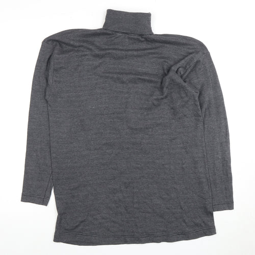 Fiction Women's Grey Roll Neck Jumper, M, Autumn/Winter