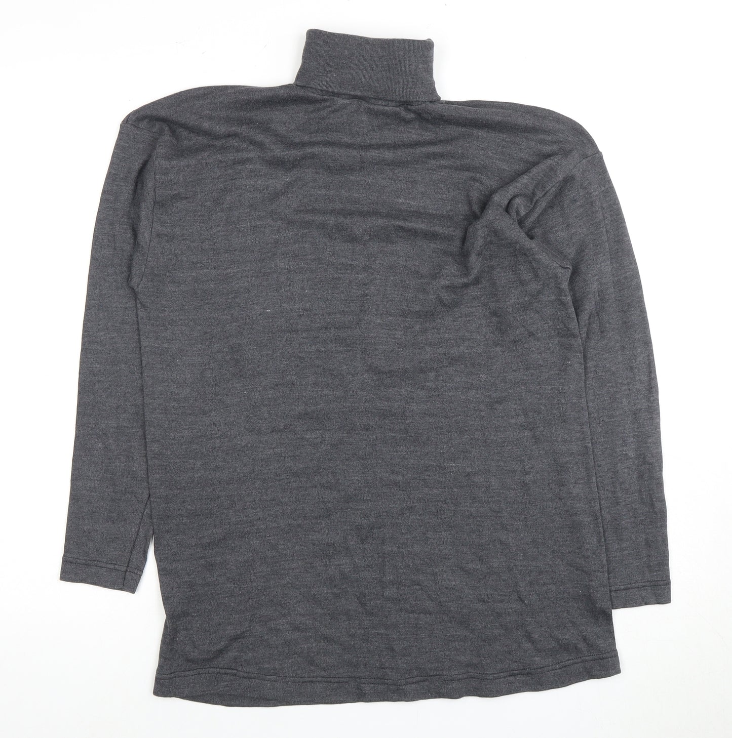 Fiction Women's Grey Roll Neck Jumper, M, Autumn/Winter