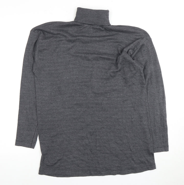 Fiction Women's Grey Roll Neck Jumper, M, Autumn/Winter