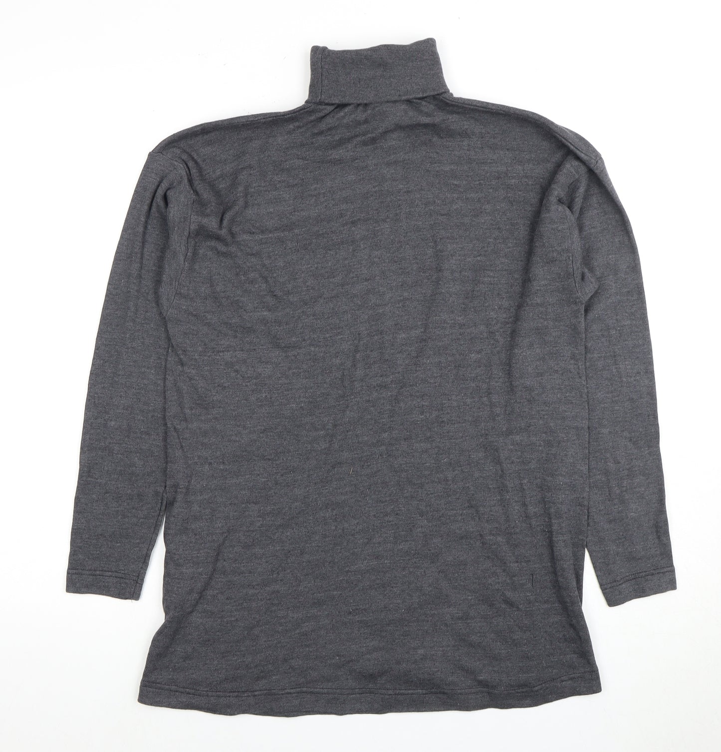 Fiction Women's Grey Roll Neck Jumper, M, Autumn/Winter