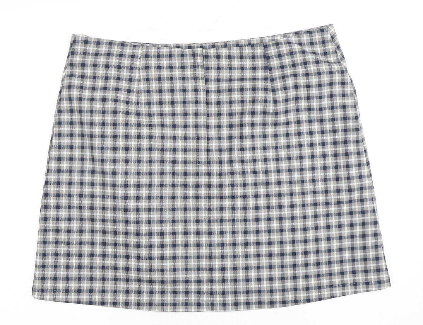 Monki Women's Multicoloured Check Skirt Size 20