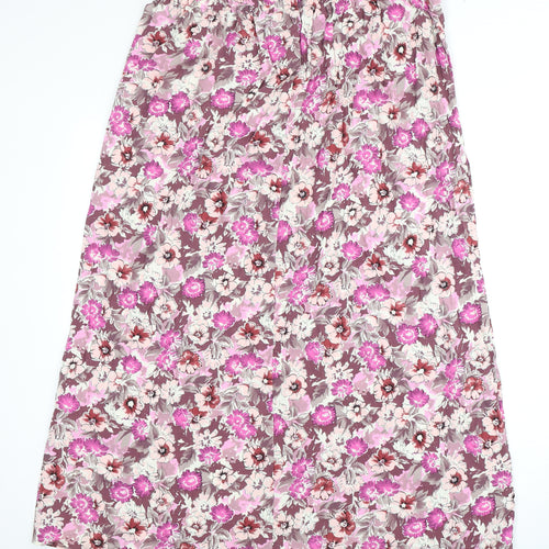 M&Co Women's Multicoloured Floral Skirt Size 20