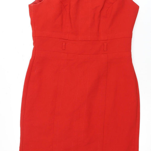 Marks and Spencer Women's Red Belted Dress Size 14