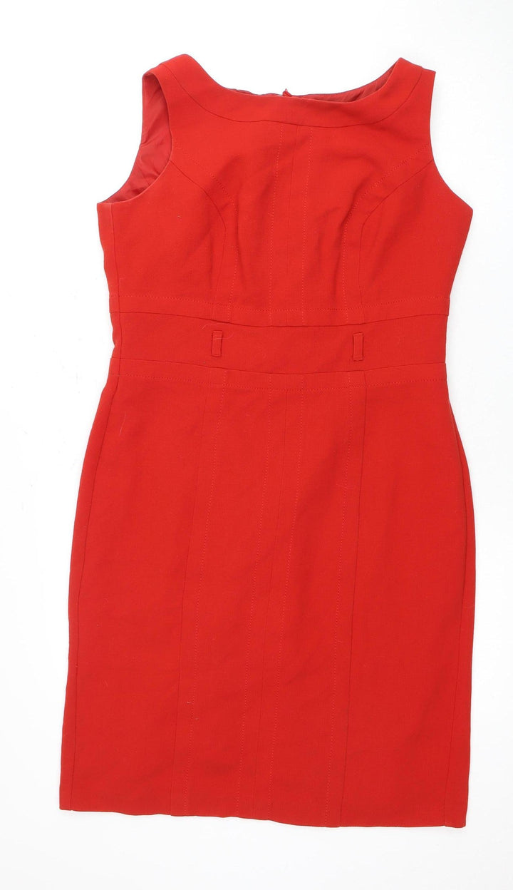 Marks and Spencer Women's Red Belted Dress Size 14