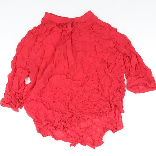 Next Women's Red Long Sleeve Blouse Size 18