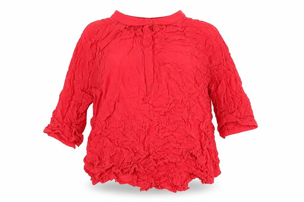 Front view of Next Women's Red Long Sleeve Blouse, size 18