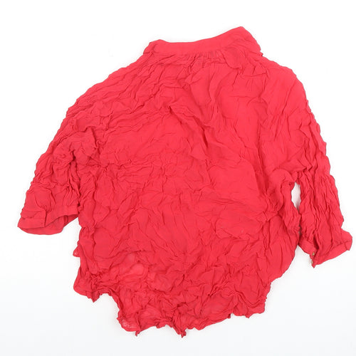 Next Women's Red Long Sleeve Blouse Size 18