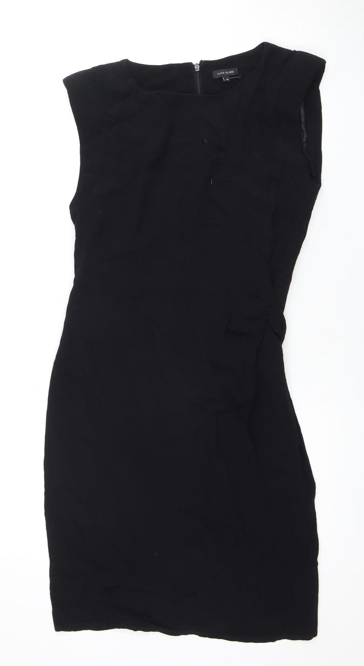 River Island Women's Black Strapless Dress Size 10