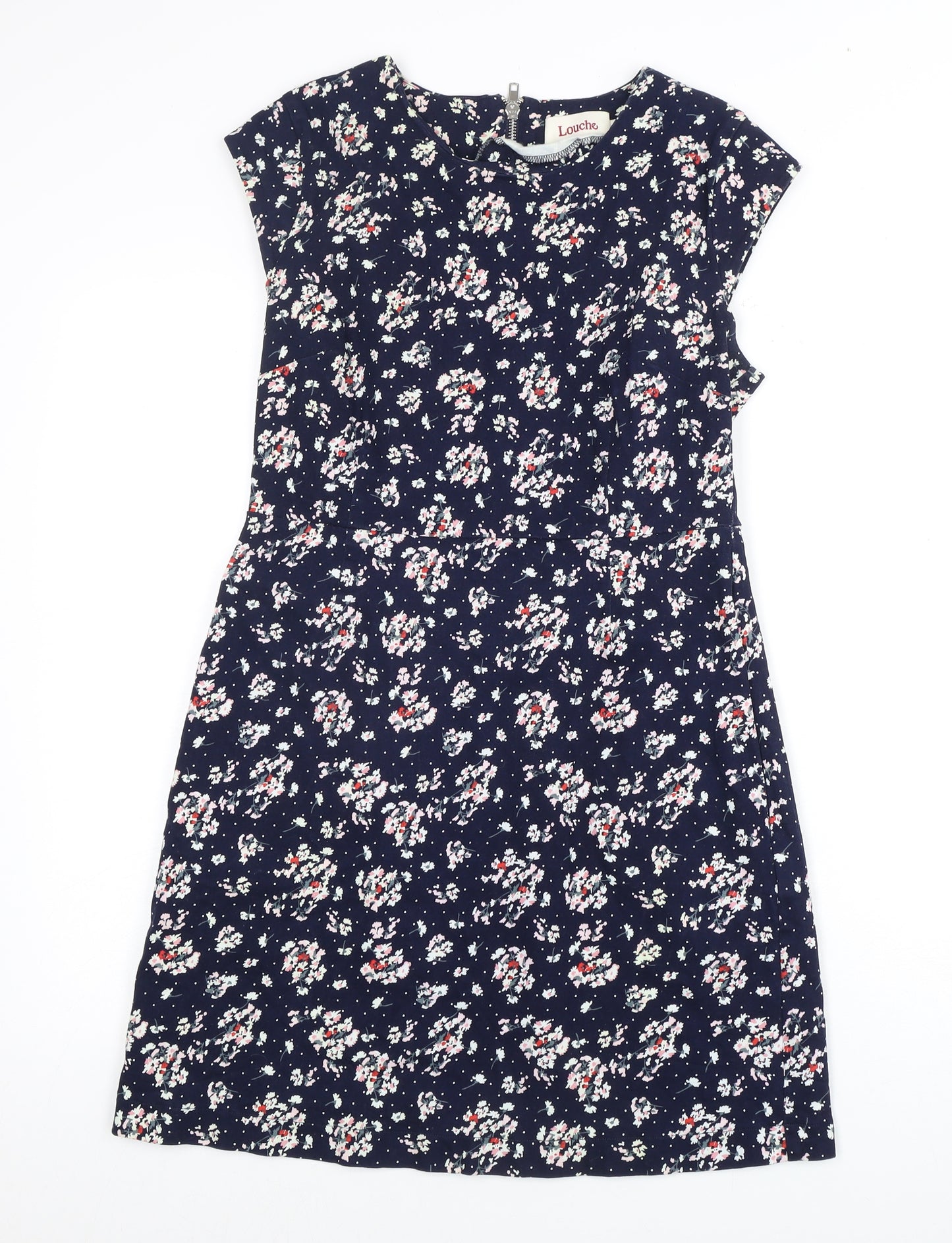 Louche Women's Multicoloured Floral Shift Dress Size 8