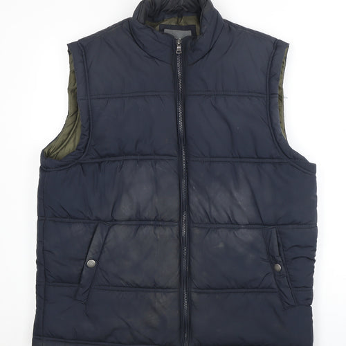 Marks and Spencer Men's Blue Puffer Waistcoat L