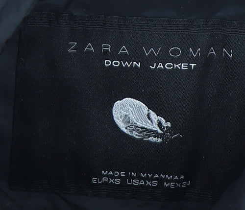 Zara Women's Black XS Puffer Waistcoat