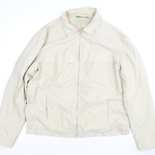 Petroleum Men's Beige M Jacket, Full Zip, Casual Mid-Length
