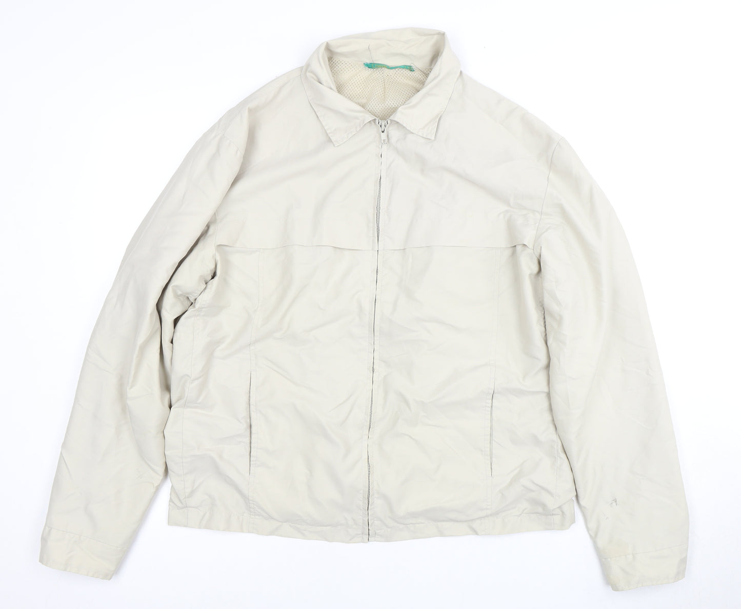 Petroleum Men's Beige M Jacket, Full Zip, Casual Mid-Length