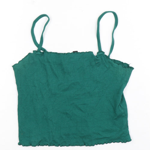 Topshop Women's Green Camisole Tank Size 10