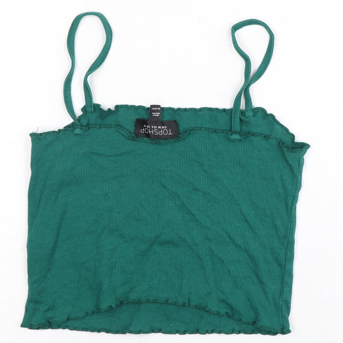 Topshop Women's Green Camisole Tank Size 10