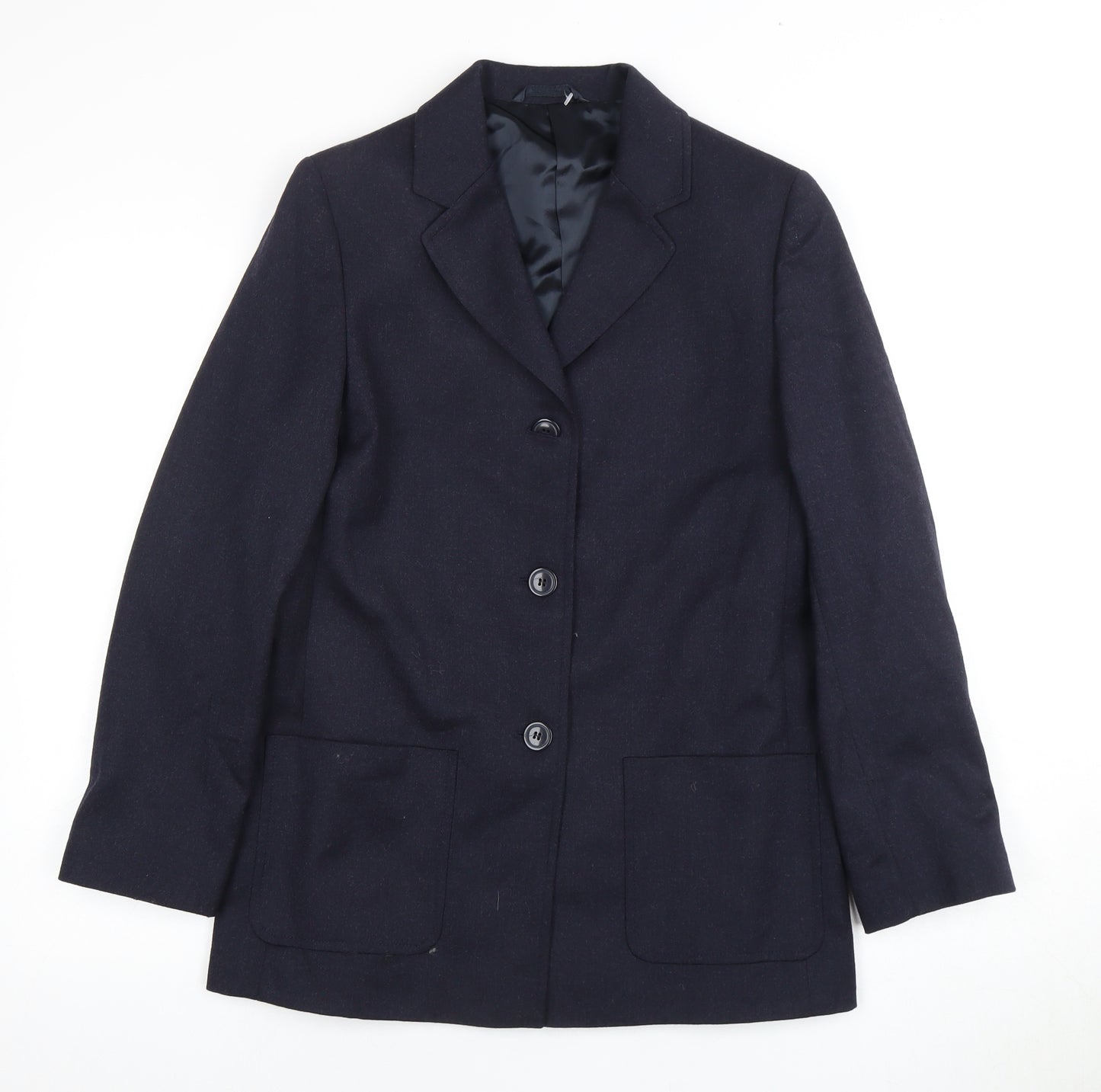 Next Women's Black Suit Jacket Size 8 Wool Blend
