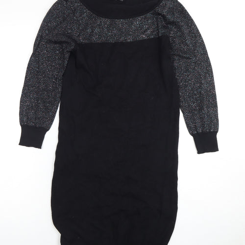 Next Women's Black Jumper Dress Size 8