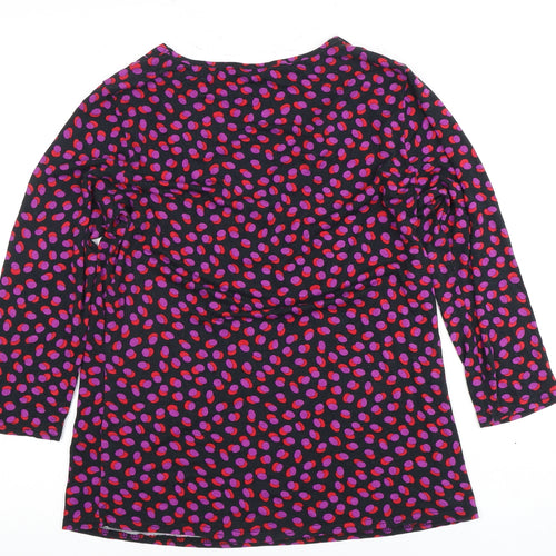 Marks and Spencer Women's Multicoloured V-Neck T-Shirt, Size 12