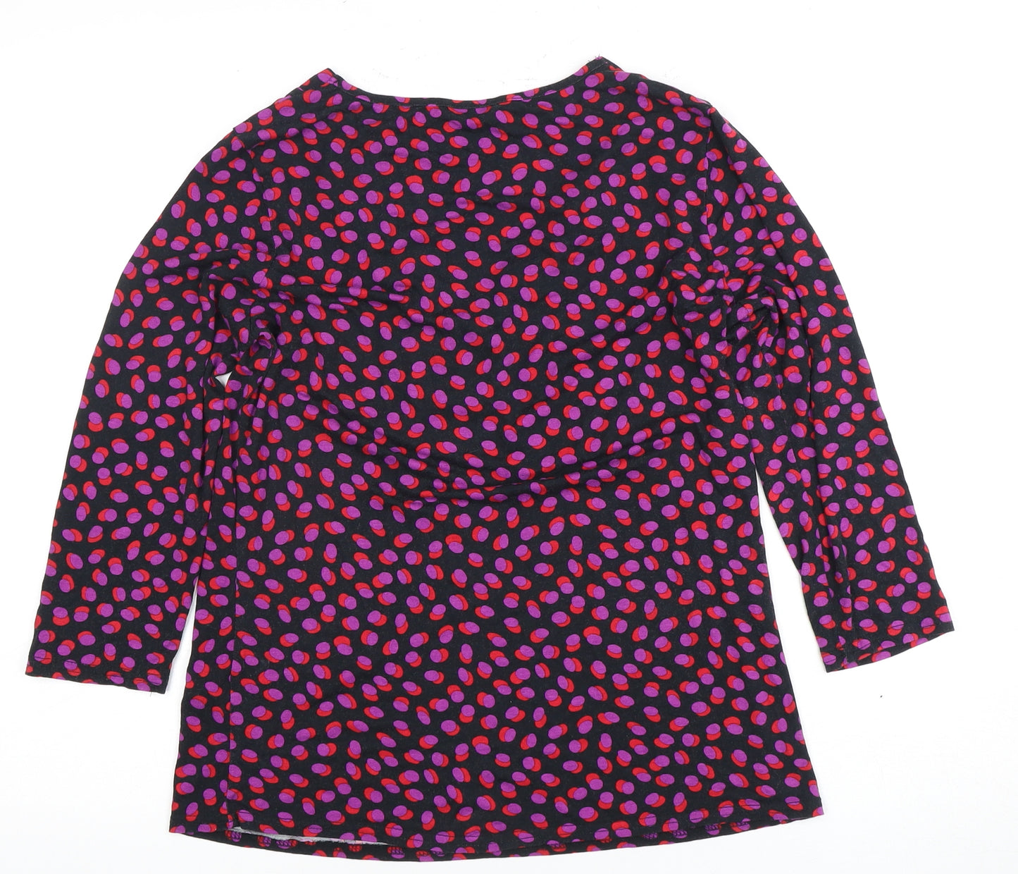 Marks and Spencer Women's Multicoloured V-Neck T-Shirt, Size 12