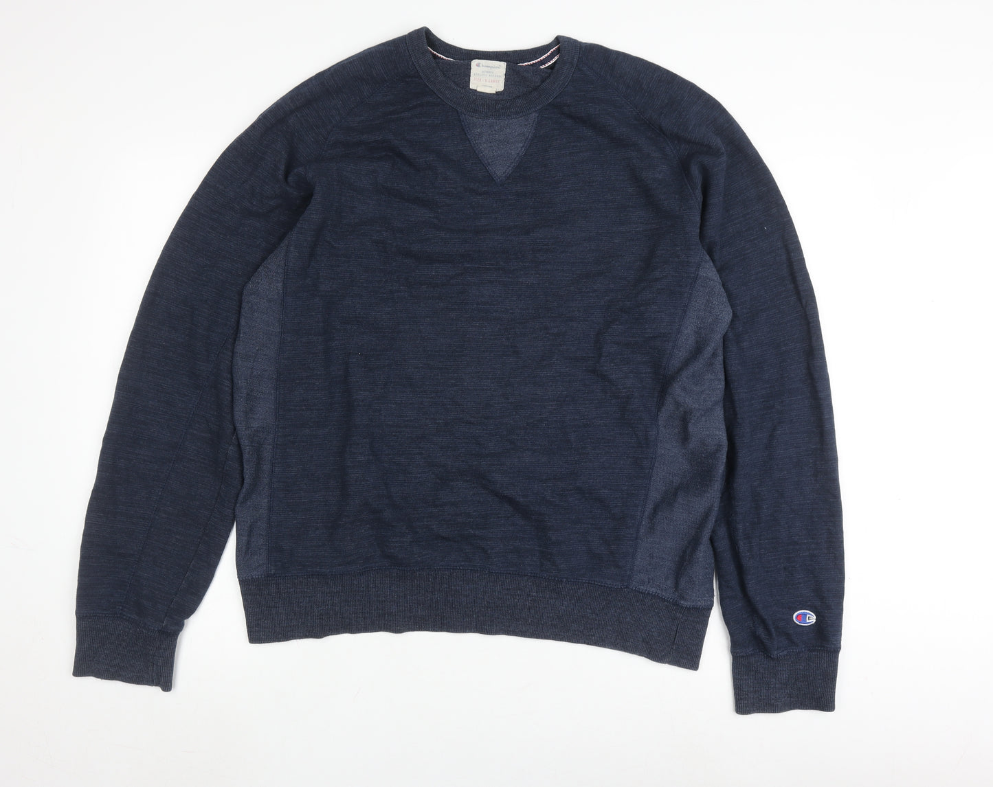Champion Men's Blue XL Sweatshirt, Logo, Crew Neck