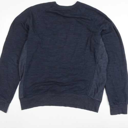 Champion Men's Blue XL Sweatshirt, Logo, Crew Neck