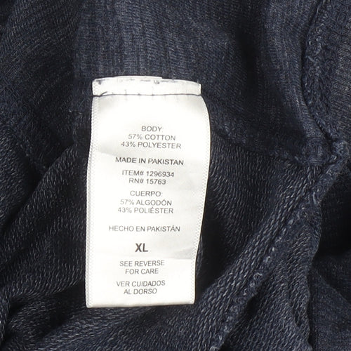 Champion Men's Blue XL Sweatshirt, Logo, Crew Neck