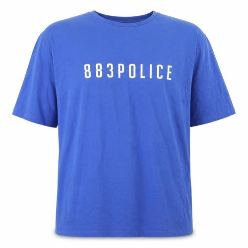 883 Police Men's Blue 2XL T-Shirt with Logo